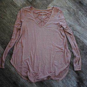 Light Pink Long Sleeve Shirt